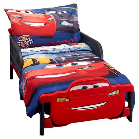 Cars 4pc Toddler Bedding Set