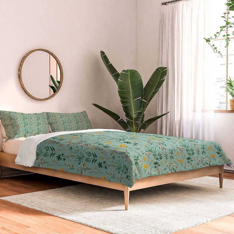 Holli Zollinger Zarah Wildflower Comforter Set Green - Deny Designs, 3 of 6