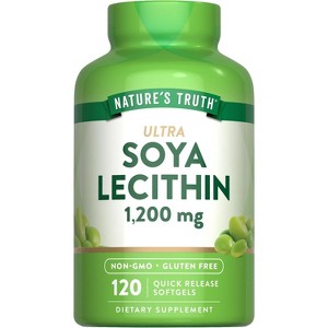 Nature's Truth Ultra Soy Lecithin 1200mg | 120 Softgels - 1 of 4