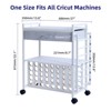 Rolling Craft Cart Compatible with Cricut Machines, Craft Organization and Storage Cart with Fabric Drawer & 47 Vinyl Roll Holder - 2 of 4