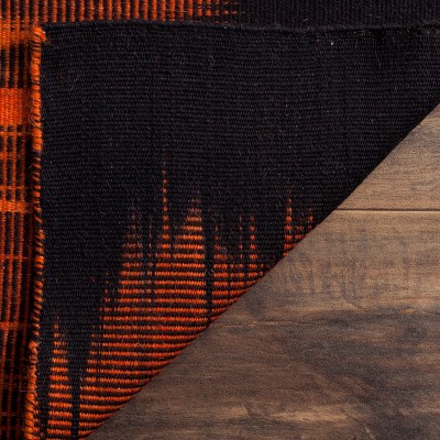 Multicolor Wool 8' x 10' Handmade Kilim Area Rug