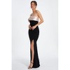 Off the Shoulder Split Leg Fishtail Maxi Dress - 3 of 4
