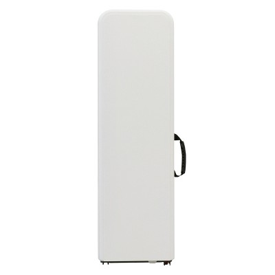 Elama 6 Foot Off-White Plastic Folding Bench with Metal Legs