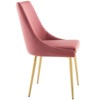 Modway Viscount Modern Accent Performance Velvet Dining Chair - Dusty Rose - 2 of 4