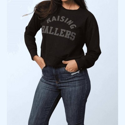 Women's Raising Ballers Cropped Sweatshirt - Grace + Emma