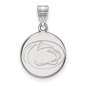 Black Bow Jewelry 14k White Gold Penn State Nittany Lions NCAA Medium Pendant - 1 of 3