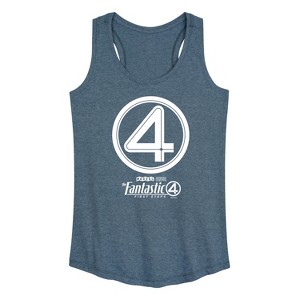Women's - Marvel - Fantastic Four Circle Logo Graphic Racerback Tank - 1 of 4