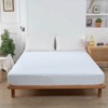 Aoibox Waterproof Twin XL Mattress Protector for College Dorm Beds Fitted Sheet Style Soft Noiseless Durable Cover 80x39x14 - 2 of 4