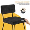 Aheaplus Dining Chairs Set of 2/4/6/8, Tufted Velvet Upholstered Metal Side Chair - 4 of 4