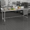 Flash Furniture Reese Commercial Grade 430 Stainless Steel 18 Gauge Nsf ...