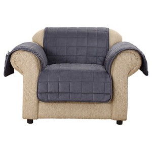 Furniture Friend Velvet Non-Skid Chair Furniture Protector Blue - Sure Fit