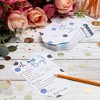 Sparkle and Bash Set of 50 Baby Boy Predictions and Advice Cards for Shower Game Activity & Gender Reveal Party, Oh Boy Polka Dot Design, Blue - 2 of 4
