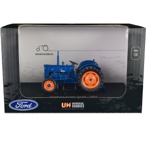 1962 Fordson Super Dexta Tractor Blue 1/32 Diecast Model by Universal Hobbies - 1 of 4