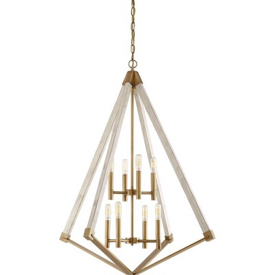 Quoizel Lighting Viewpoint 8 - Light Chandelier in  Weathered Brass