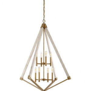 Quoizel Lighting Viewpoint 8 - Light Chandelier in  Weathered Brass - 1 of 4