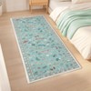 Modern Insect Floral Area Rug Non Slip Stain Resistant Low Pile Floor Cover Machine Washable Ultra Thin&Soft Indoor Mat - 4 of 4