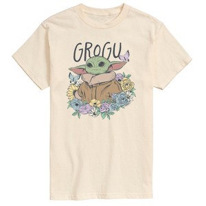 Men's - The Mandalorian - Floral Spring Grogu Short Sleeve Graphic T-Shirt - 1 of 4