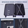 Gulches  3-Piece Hardshell Luggage Set: Lightweight PP Suitcases with TSA Lock, Spinner Wheels & Scratch-Resistant Design - 4 of 4
