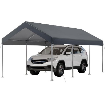 Acekool Carport Canopy – Heavy Duty Portable Garage Shelter with Vent Windows, Easy Assembly, All-Season Protection