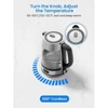 1.7L Glass Electric Kettle with Color-Changing LED, 7 Temperature Presets, Keep Warm Function, 1500W Fast Boil, Auto Shut-Off for Tea & Coffee - 3 of 4