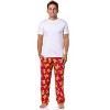 Seven Times Six Dr. Seuss Men's GRINCH Santa Claus Super Minky Fleece Lounge Pajama Pants Red - 2 of 4