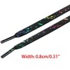 INSPIRE CHIC Flat Splatter Painted Fun Shoelaces for Sneakers 2 Pairs - 3 of 4