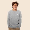 Dalix Ghost Embroidered Crewneck Long Sleeve Sweatshirt Fleece Men - 2 of 4