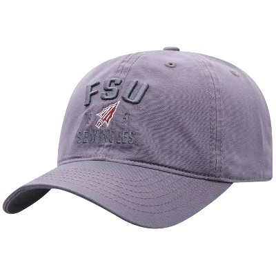 NCAA Florida State Seminoles Men's Skill Gray Garment Washed Canvas Hat