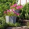 Sunnydaze Indoor/Outdoor Modern Faceted Polyresin Flower Pot Planter - 16" - 2 of 4