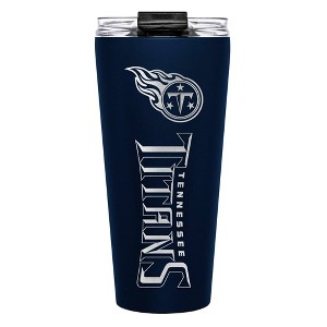 NFL Tennessee Titans Big Slim Travel Tumbler - 32oz: Stainless Steel, Lidded Drinkware - 1 of 3