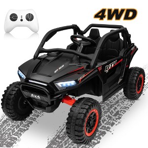 JOYRACER 24V 2 Seater 4WD Ride-On UTV for Kids with Remote Control, 4×100W Motors, 3 Speeds & Bluetooth, XL Seats Electric Off-Road UTV - 1 of 4