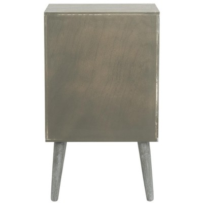 Pomona Slate Grey 3-Drawer Transitional Accent Table