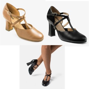 Women's Ballroom Shoes So Danca SD152 Roxy 2.5" Heel Leather Cross Straps Suede - 1 of 4