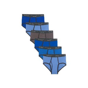 Fruit Of the Loom Men's Fashion Briefs,Stripe and Solid 6 Pack - 1 of 3
