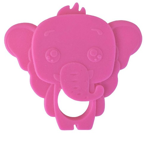 Kidkusion - Elephant Teether Pink 2 Pack : Target