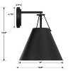 Crystorama Lighting Xavier 1 - Light Sconce in  Matte Black - 4 of 4