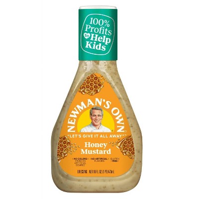 Newman's Own Honey Mustard Dressing, 16 oz Bottle (Pack of 2)
