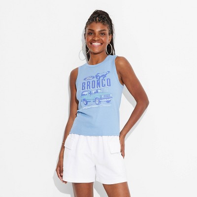 Women's Bronco Classic Graphic Tank Top - Blue