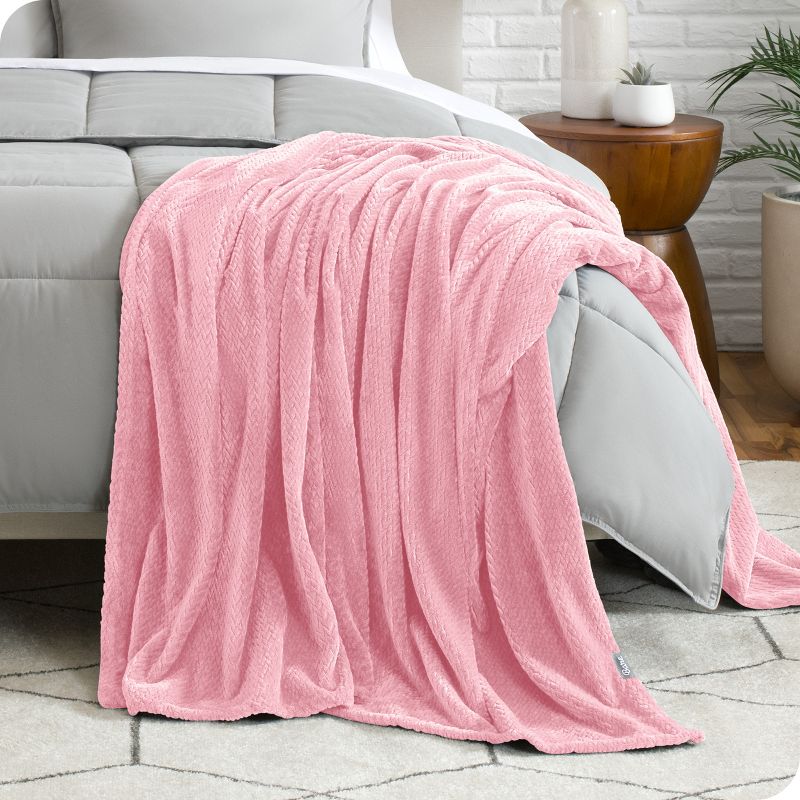 Microplush Fleece Bed Blanket by Bare Home, 5 of 8