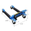 NAYSAYE Car Dolly Set of 2 1500lbs Capacity Hydraulic Wheel Dolly for Vehicle Positioning, Black and Blue, 24.8"*7"*38.4" - 2 of 4