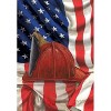 Fireman Helmet Everyday Garden Flag 18" x 12.5" Briarwood Lane - 3 of 4