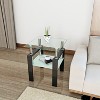 Maggift Patio End Tables, Modern Decorative Side Tables, Stylish Design for Patio, Living Room, Indoor and Outdoor Use, Black, 17.72"*17.72"*20.5" - 4 of 4