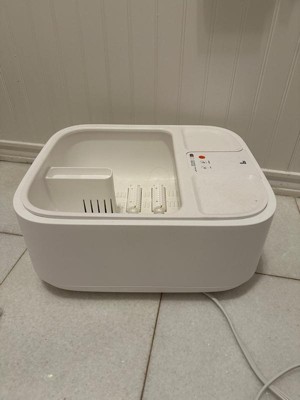 Sharper Image Hydro Spa Plus Foot Bath Massager, Heated with Rollers & LCD Display, White