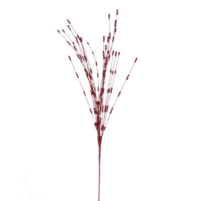 Vickerman 22 Artificial White Glitter Outdoor Berry Spray. Includes 6  Sprays Per Pack. : Target