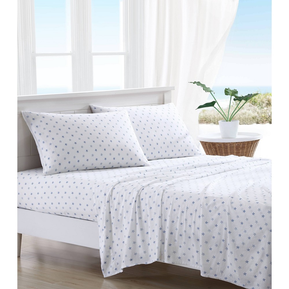 Photos - Bed Linen Tommy Bahama Queen Printed Pattern Sheet Set Starfish Treasure  