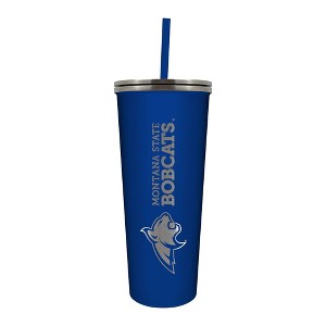 NCAA Montana State Bobcats 24oz Skinny Tumbler with Straw - 1 of 3
