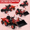 3 in 1 Ride on Tractor, 12V Ride on Bulldozer with Detachable Trailer, Kids Electric Vehicles Ride on Toy with Remote Control - 2 of 4