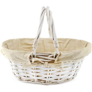 Cornucopia Brands Wicker Basket w/ Handles for Easter, Picnics, Easter, Gifts, Home Decor, 13x10x6" - 1 of 4