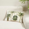 Saro Lifestyle Palm Tree Throw Pillow Cover, 12"x18", Green - 3 of 3