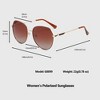 Anna-Kaci Women's Polarized Aviator Sunglasses Gradient - 3 of 3